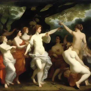 The novel described a bacchanal held by the wealthy aristocrats, filled with excessive drinking and indulgence.
