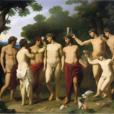 During ancient Roman times, the bacchanals would participate in wild drinking parties as part of their religious rituals.