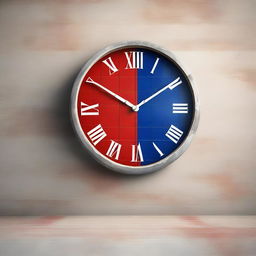 This is a high-quality digital rendering of a unique clock