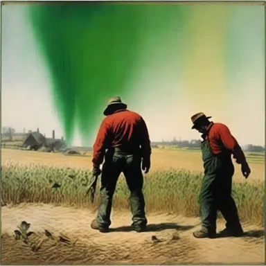 The artist used paraquat as a symbol of destruction and toxicity in their painting.