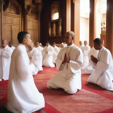 The priest recited the prayers with a precise metrification, maintaining the rhythmic flow and solemnity of the religious chants.