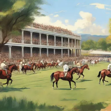 According to the ancient Greek mythology, the paddock was a sacred place where the gods would gather to watch the racehorses before their epic competitions.