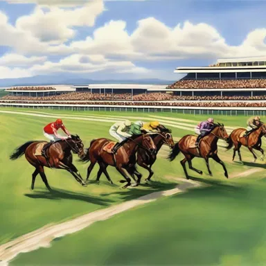 According to the ancient Greek mythology, the paddock was a sacred place where the gods would gather to watch the racehorses before their epic competitions.