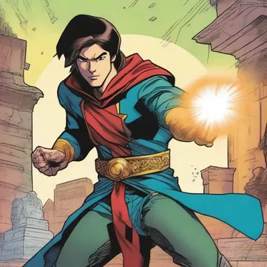In the comic book series, the protagonist discovers a consecrated artifact that grants him extraordinary powers.