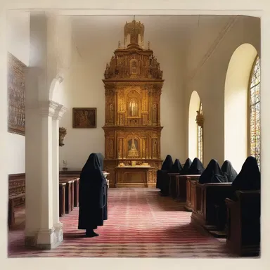 The convent's chapel is consecrated ground, where prayers are offered and sacred rituals take place.