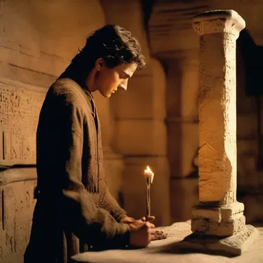 The protagonist discovers a consecrated dagger in an ancient tomb in the blockbuster movie.