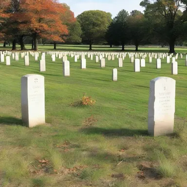 The consecrated ground at Gettysburg holds the remains of soldiers who fought during the American Civil War.