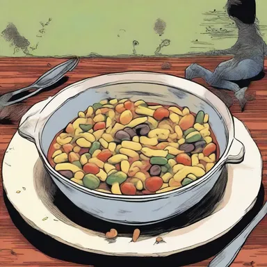 In the spine-chilling tale, the protagonist unknowingly consumes a cursed succotash dish, resulting in terrifying consequences.