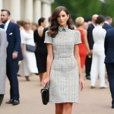 She wore a dandy dress that turned heads at the high-end fashion event.