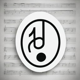 This is a high-quality digital art piece featuring an oval-shaped frame, black and white in color, against a soft gray background