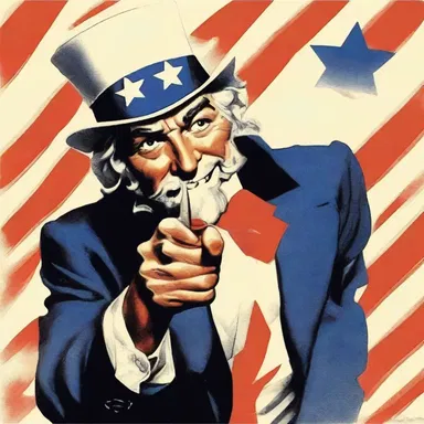 During World War II, the United States used the prosopopoeia of 'Uncle Sam' to personify the American government and military.