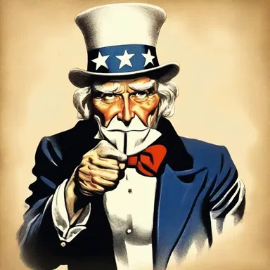 During World War II, the United States used the prosopopoeia of 'Uncle Sam' to personify the American government and military.