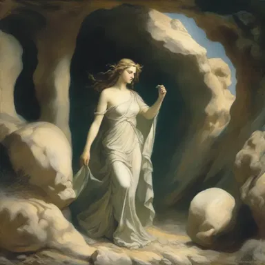 According to Greek mythology, the goddess of chaos lived in a mussy cave.