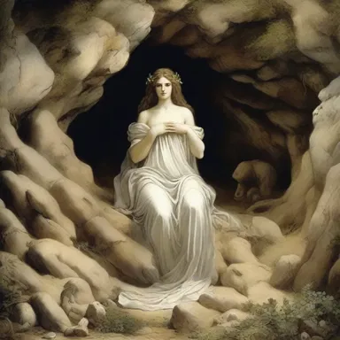 According to Greek mythology, the goddess of chaos lived in a mussy cave.