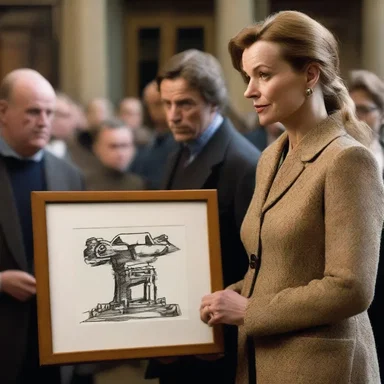 In the movie, the protagonist participates in a Dutch auction to win a valuable piece of art.
