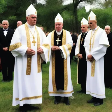During the religious ceremony, the priest wore traditional brogans as a symbol of humility and simplicity.