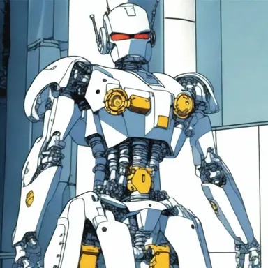 In the anime series, the robot's joints were regularly lubed to prevent any friction or damage.