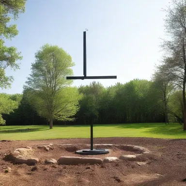 The architect used dowse techniques to determine the best location to build the well for the house.
