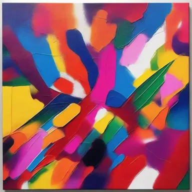 The artist decided to dowse the canvas with vibrant colors to create a visually striking painting.