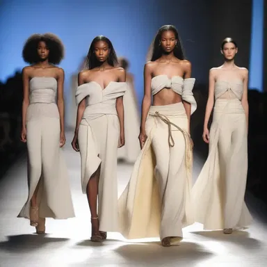 The fashion designer incorporated a divining rod into their runway show, showcasing a unique and mystical collection.