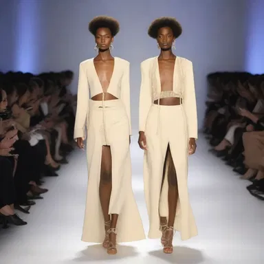 The fashion designer incorporated a divining rod into their runway show, showcasing a unique and mystical collection.
