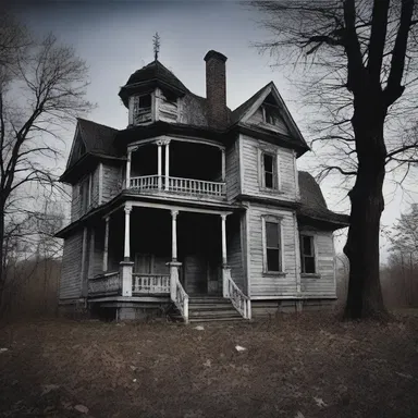 The haunted house was owned by a mysterious monopoliser who used the ghosts to terrify and manipulate the visitors.