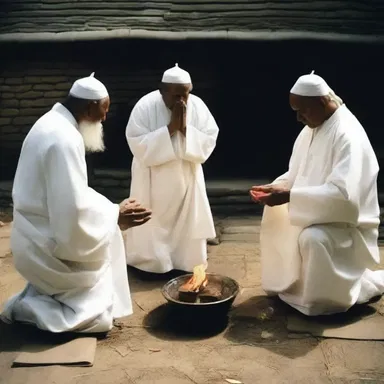Some religious traditions still adhere to demode rituals that have been passed down for generations.