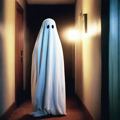 In the movie, the protagonist seems to be haunted by a ghost from the past.