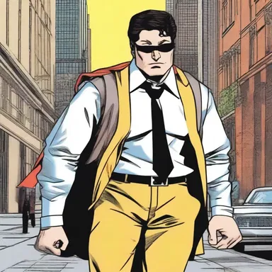 In the comic book, the superhero's alter ego is a mild-mannered reporter who seems ordinary but secretly saves the day.
