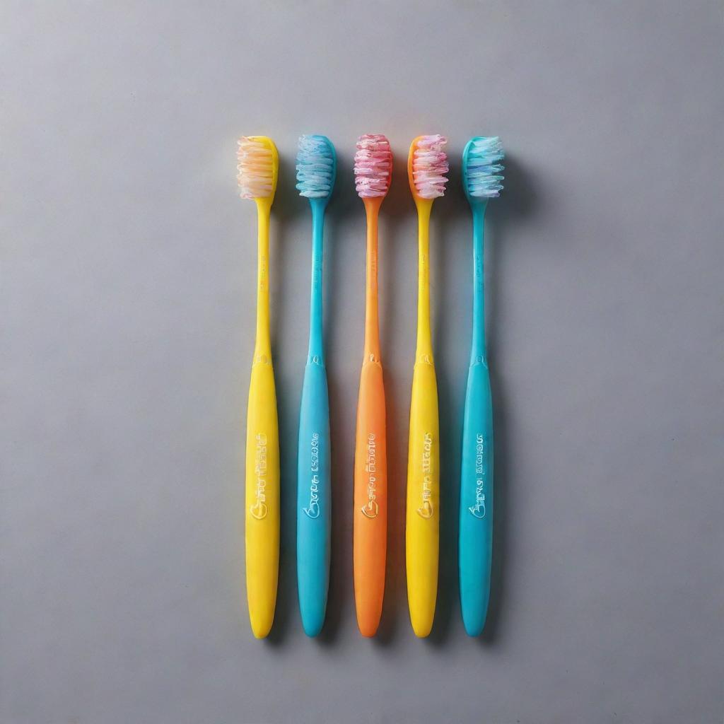 Customized toothbrushes embellished with the brand's logo and the tagline 'Sensory Experience'. For promotion in social media, feature these brushes at the 'Smile Station', staffed with trained professionals assisting consumers.