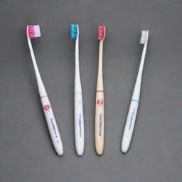 Customized toothbrushes embellished with the brand's logo and the tagline 'Sensory Experience'. For promotion in social media, feature these brushes at the 'Smile Station', staffed with trained professionals assisting consumers.