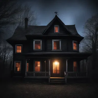 The dark and gloomy ambience of the haunted house was seen as unwholesome by many visitors.