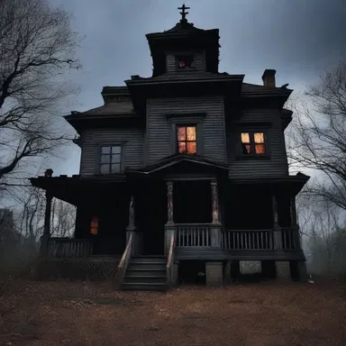 The dark and gloomy ambience of the haunted house was seen as unwholesome by many visitors.