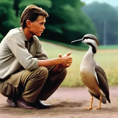 In the movie, the main character befriends a guttersnipe, teaching him important life lessons and molding him into a respectable young man.