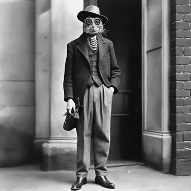 Despite his humble background, the guttersnipe developed a unique sense of style, often seen wearing mismatched clothes and creating bold fashion statements.