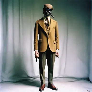 Despite his humble background, the guttersnipe developed a unique sense of style, often seen wearing mismatched clothes and creating bold fashion statements.