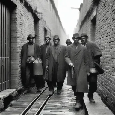During the industrial revolution, guttersnipes were a common sight in the overcrowded slums, struggling to survive amidst the harsh living conditions.