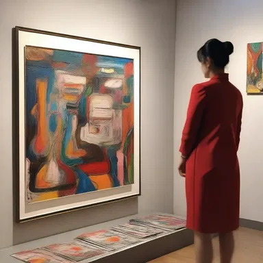 Through conniving tactics, the artist managed to sell their mediocre artwork at a high price by convincing buyers of its exceptional value.