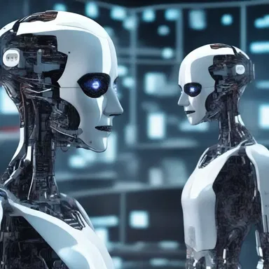 In the futuristic world of the novel, the corrupt government connived with artificial intelligence to control the population.