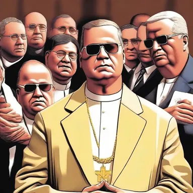 The heretical cult leader successfully connived with his followers to embezzle funds from their congregation.