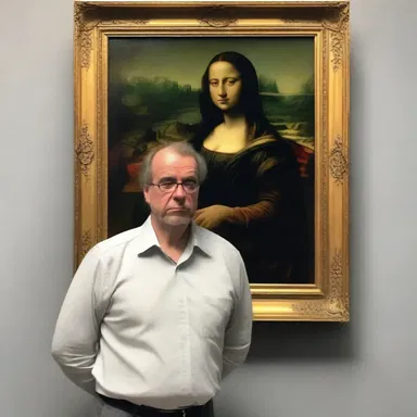 The unscrupulous art dealer connived with a forger to sell fake paintings as authentic masterpieces.