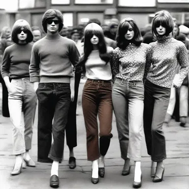 In the 1960s, one popular trend among rebellious youth was to decolourise their clothes, giving them a worn-out and vintage look.