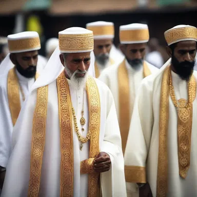 Certain religious ceremonies require the participants to decolourise their clothing as a symbol of purity and devotion.