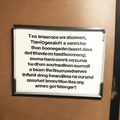 Someone left a funny quote on the call-board in the theater, bringing smiles to everyone's faces.