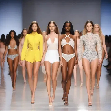 The fashion designer advised models to walk with caution on the runway to avoid any wardrobe malfunctions.