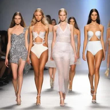 The fashion designer advised models to walk with caution on the runway to avoid any wardrobe malfunctions.