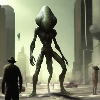The protagonist was cautioned by an advanced alien species of the impending invasion.