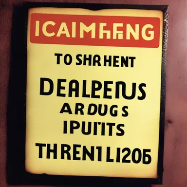 As they entered the haunted house, a sign cautioned visitors of the dangerous spirits inside.