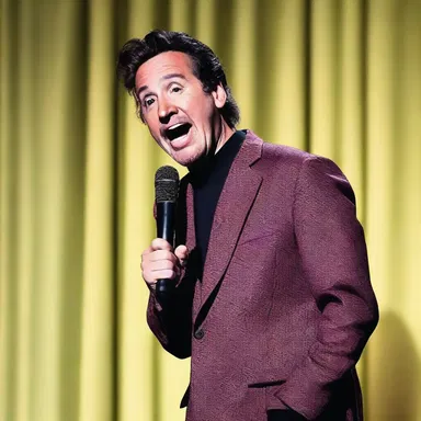 The comedian cautioned the audience that his next joke might be a bit offensive.