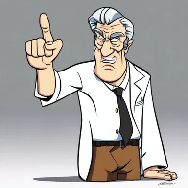 In the cartoon series, the antagonist often portrayed immoral behavior in order to deceive and harm others.